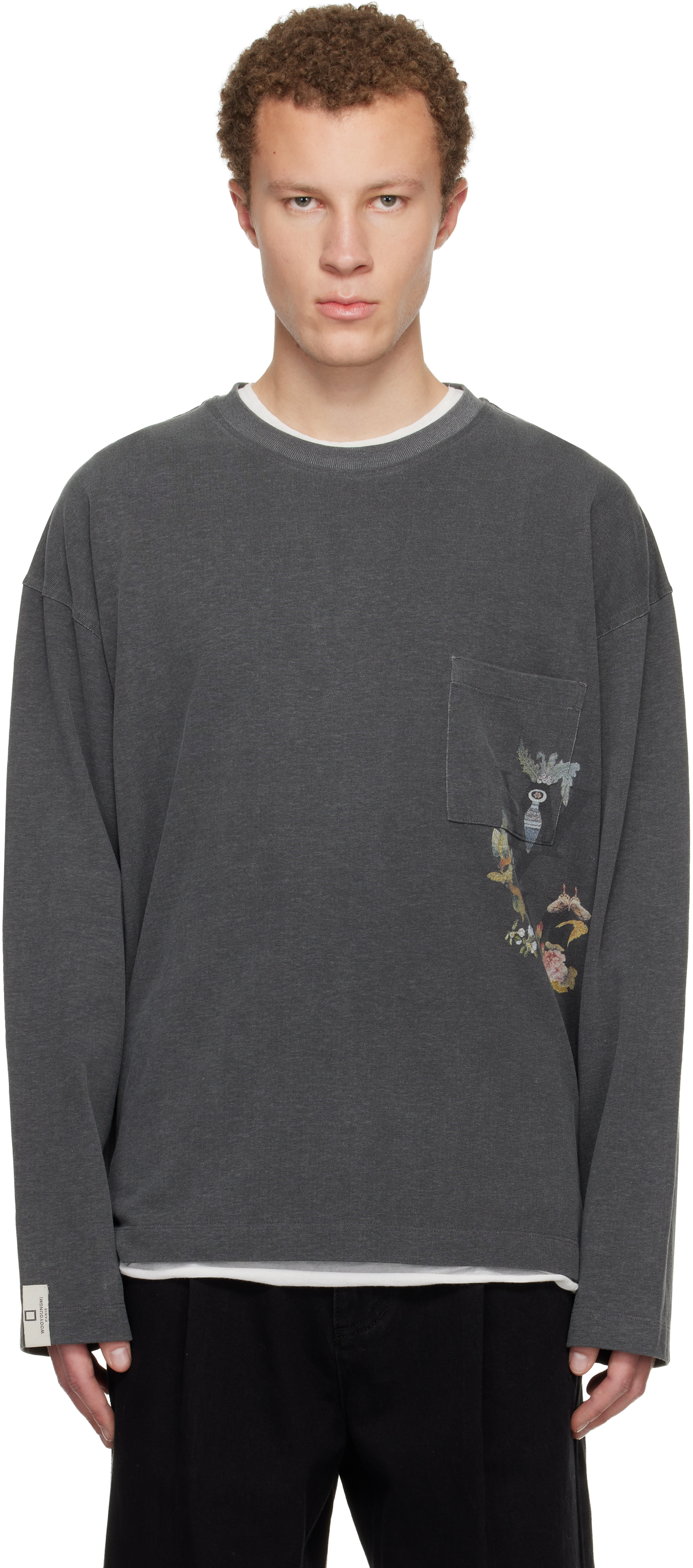 完売品 Wooyoungmi Long Sleeve Patch Polo 8045 - Polo Club Oversized Longsleeves