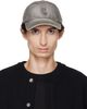 WOOYOUNGMI WOOYOUNGMI Gray Ribbed Denim Logo Ball Cap - 1