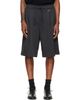 WOOYOUNGMI WOOYOUNGMI Gray Single-Pleat Cotton Shorts - 1