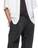 WOOYOUNGMI WOOYOUNGMI Gray Striped String Trousers - 4