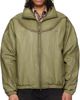 WOOYOUNGMI WOOYOUNGMI Khaki High Neck Leather Jacket - 1