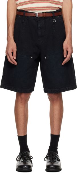 WOOYOUNGMI WOOYOUNGMI Navy Cotton Shorts
