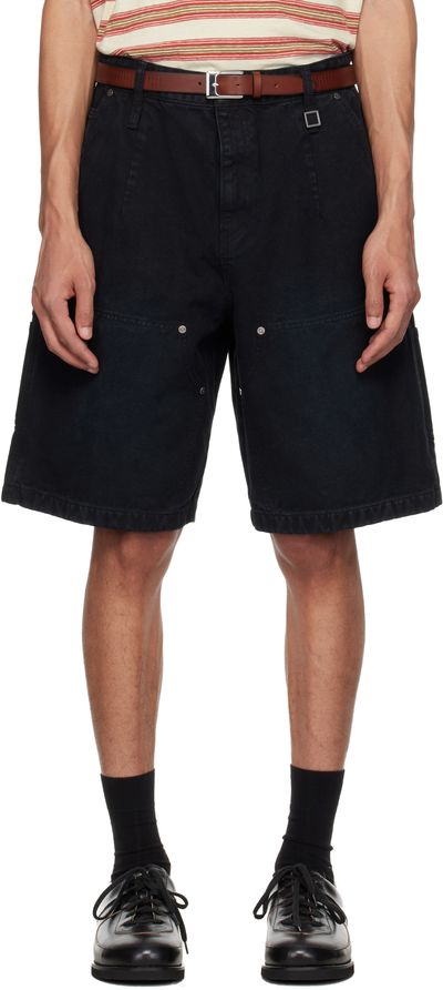 WOOYOUNGMI WOOYOUNGMI Navy Cotton Shorts