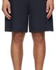 WOOYOUNGMI WOOYOUNGMI Navy Embroidered Logo Twill Shorts - 1