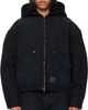 WOOYOUNGMI WOOYOUNGMI Navy Hood Dyed Jacket - 1