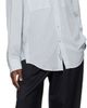 WOOYOUNGMI WOOYOUNGMI Navy Wool Stripe Wide Trousers - 4