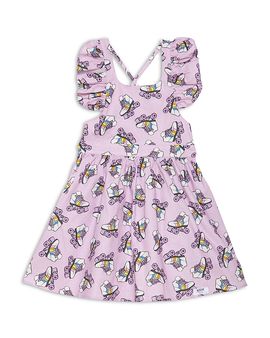 Worthy Threads Worthy Threads Girls' Ruffle Sleeve Dress in Rollerskates