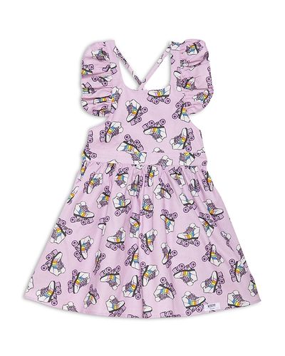 Worthy Threads Worthy Threads Girls' Ruffle Sleeve Dress in Rollerskates