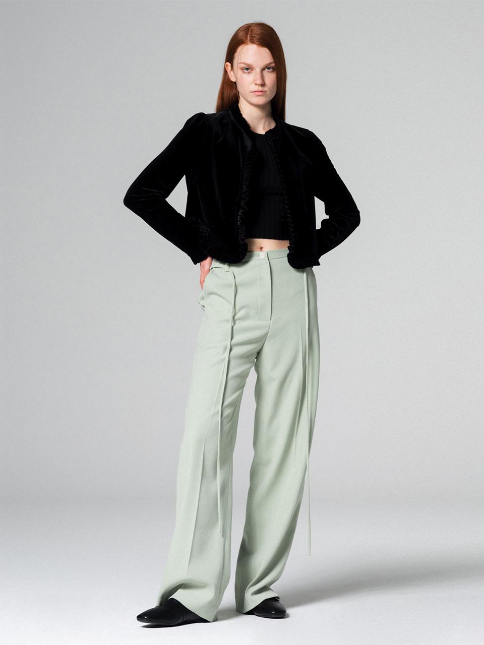 WOVEMENT Comfy wide - fit pants  WBCFPA003MT