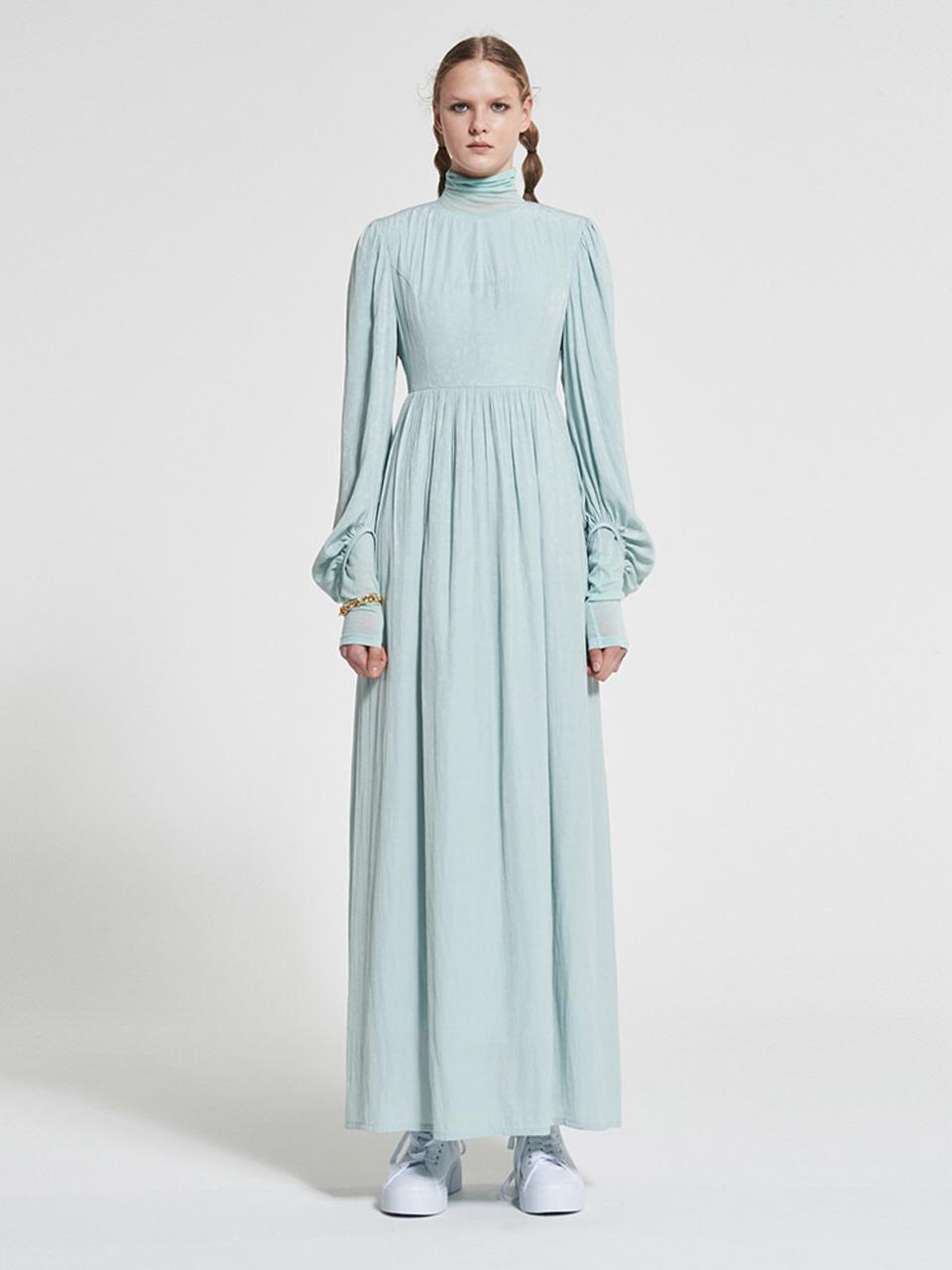 WOVEMENT Floral Jacquard Maxi Dress  WBAFOP008MT