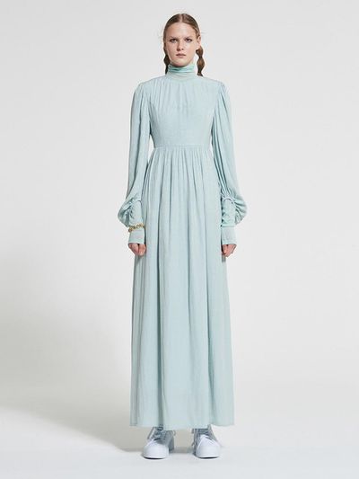 WOVEMENT Floral Jacquard Maxi Dress  WBAFOP008MT