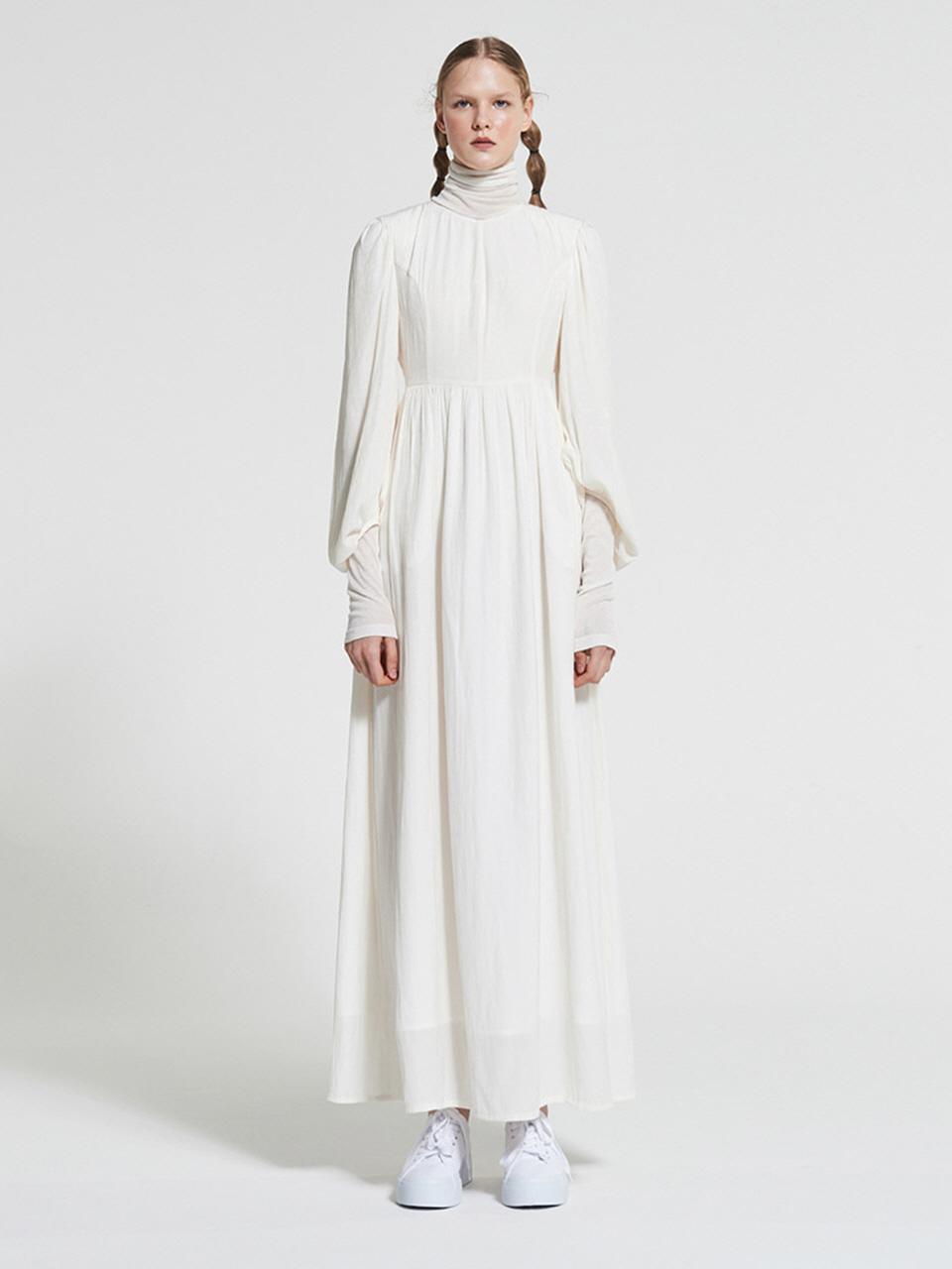 WOVEMENT Floral Jacquard Maxi Dress WBAFOP008IV