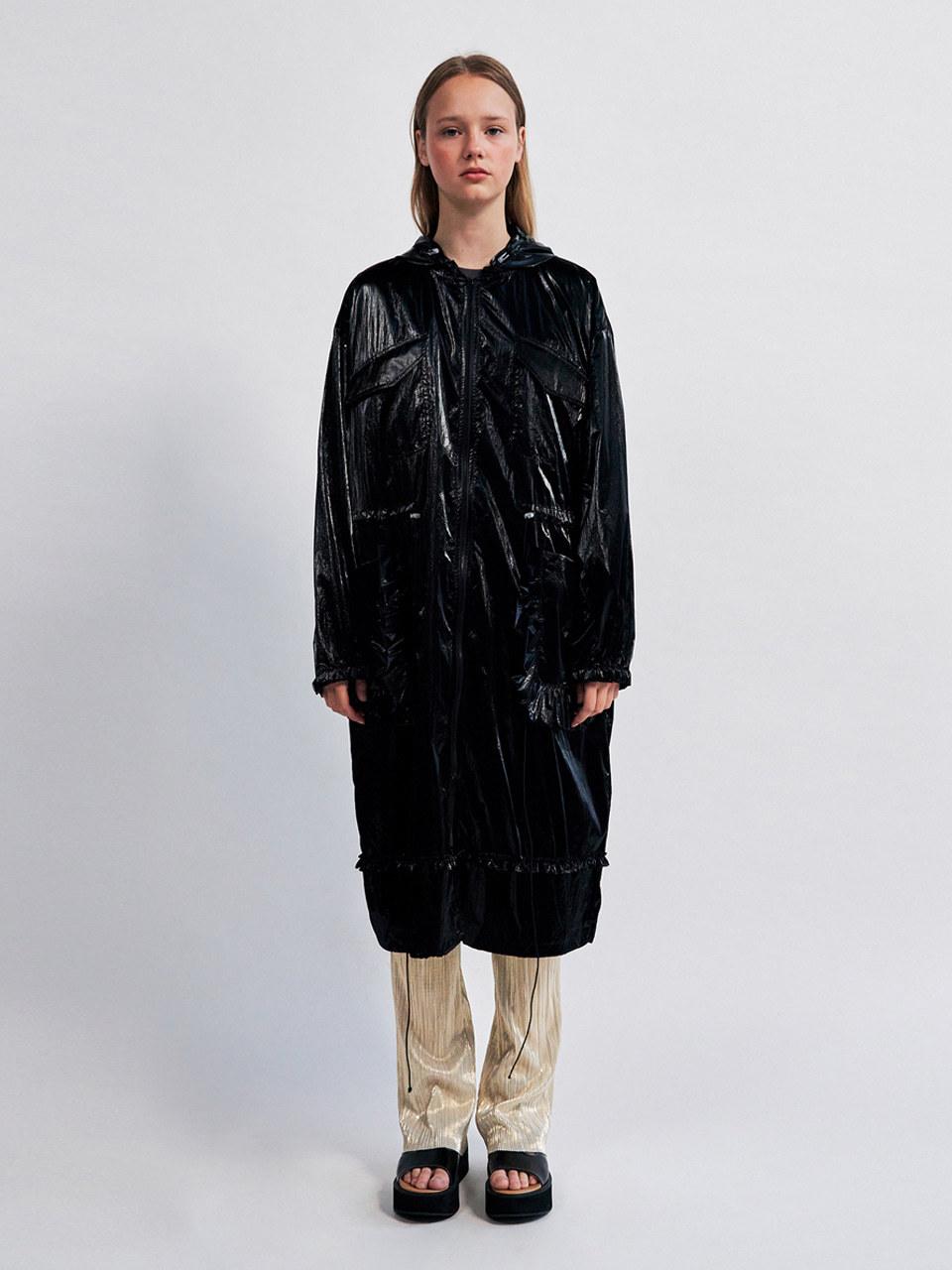 WOVEMENT Frill Point Long Jumper Black WBCSBY001BK