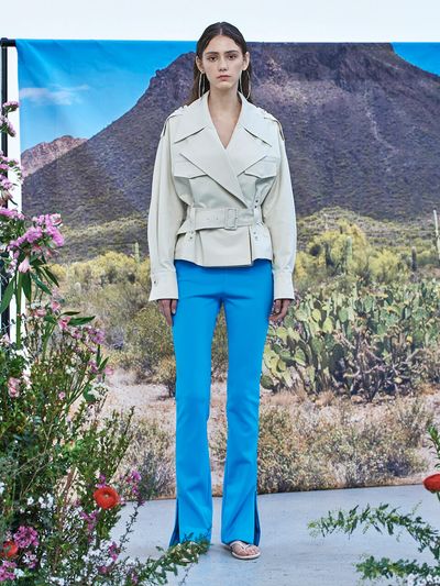 WOVEMENT Scuba Pants - Acid Blue