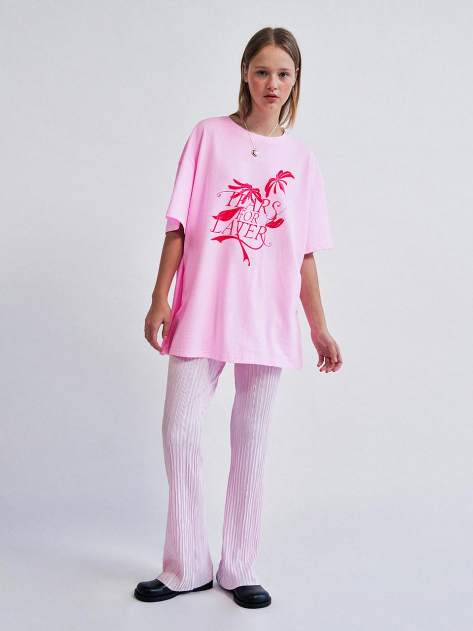 WOVEMENT Shining Pleats Pants Pink WBCSPA003PK