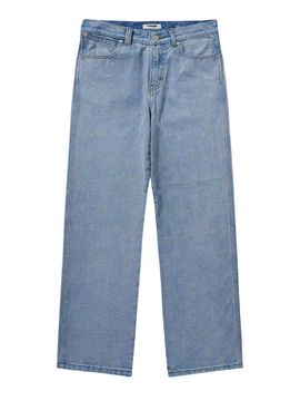 Wrangler Broken Twill Embroidery Straight Denim Pants