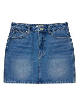 Wrangler Brush Mini Denim Skirt_Indigo Dark