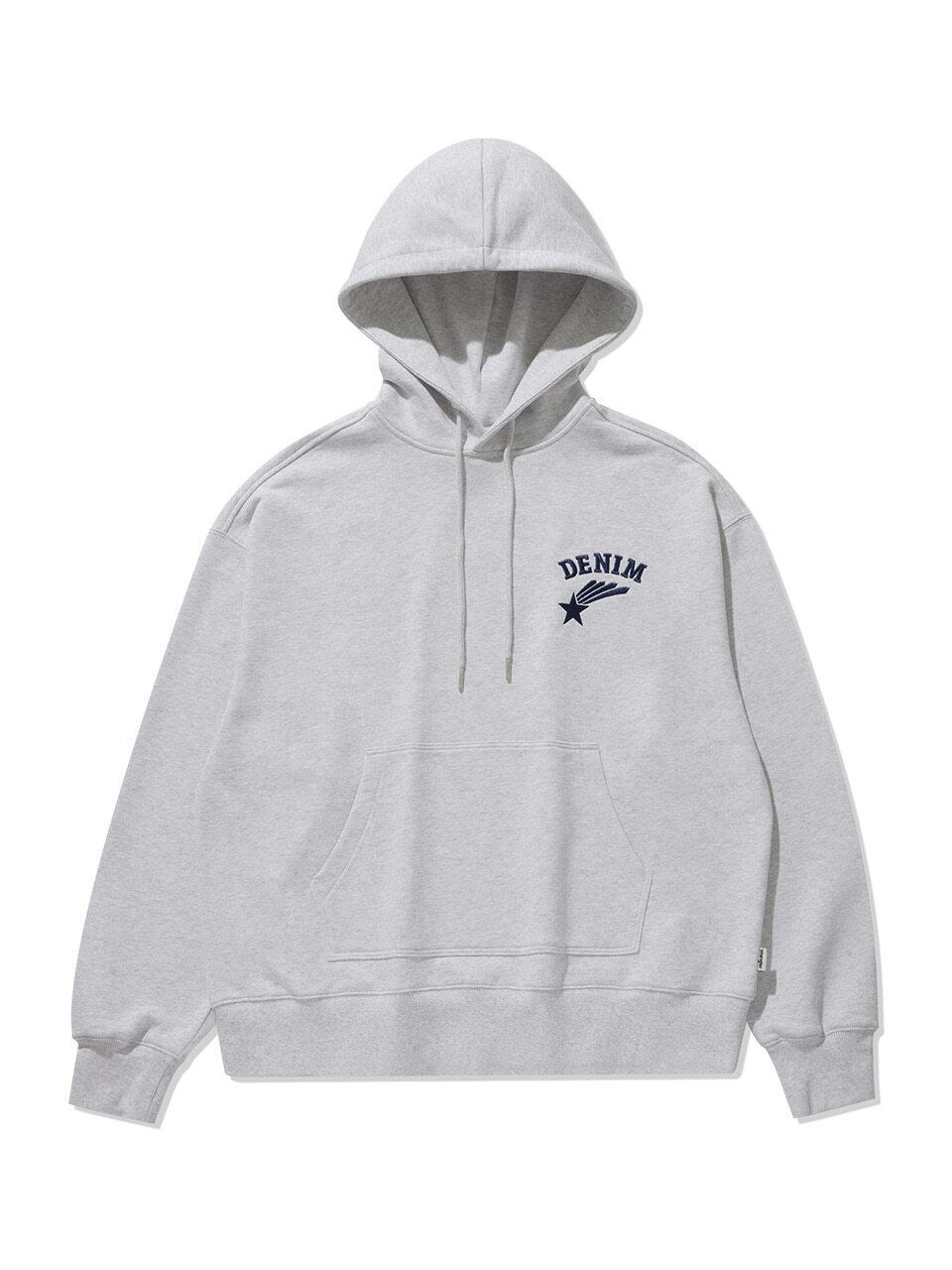 Wrangler Denim Star Hoodie Light Grey