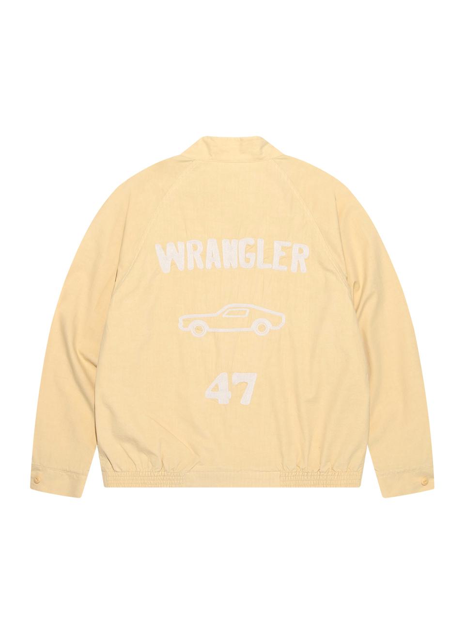 Wrangler High-Neck Harrington Stand-Collar Blazer [Yellow]