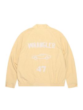 Wrangler High-Neck Harrington Stand-Collar Blazer [Yellow]