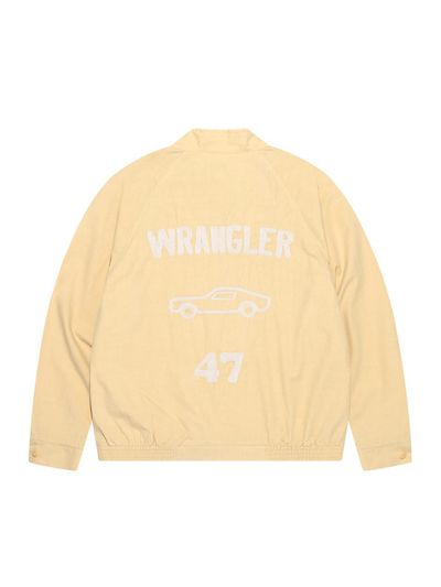 Wrangler High-Neck Harrington Stand-Collar Blazer [Yellow]