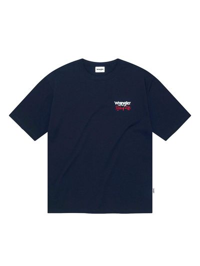Wrangler Kabel Logo With Slogan T-Shirt [Navy]
