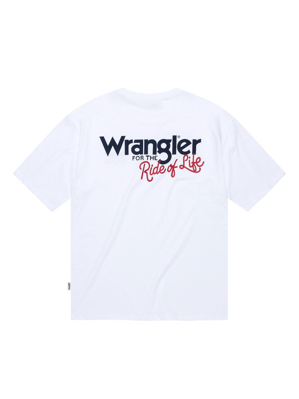 Wrangler Kabel Logo With Slogan T-Shirt [White]