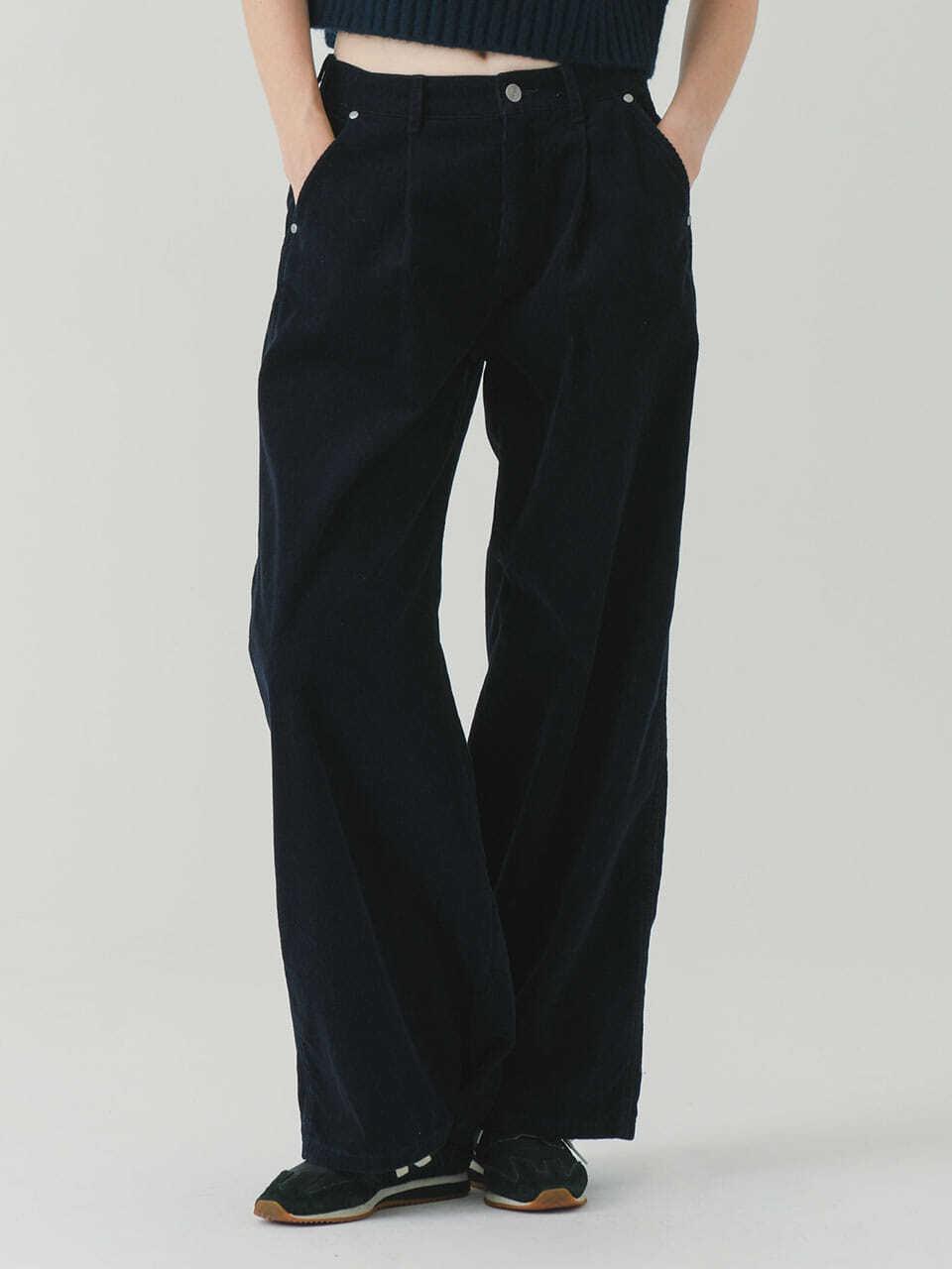 Wrangler LOOSE STRAIGHT FIT Corduroy Pants Navy