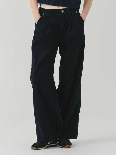 Wrangler LOOSE STRAIGHT FIT Corduroy Pants Navy