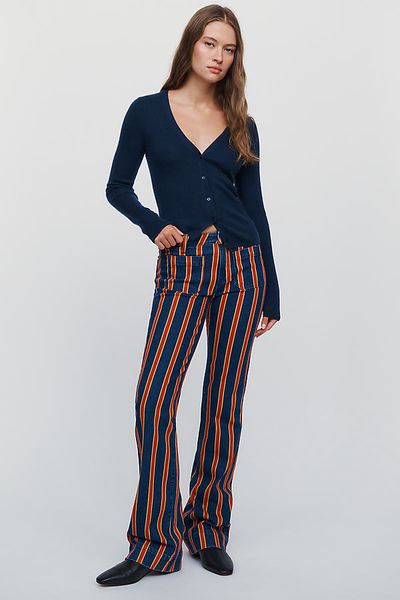 Wrangler Rainbow Mid Rise Flare Jeans
