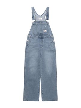 Wrangler Straight Fit Denim Overalls [Indigo Light]