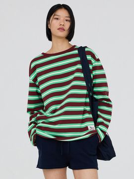 Wrangler Stripe Longsleeve T-Shirt [Brown]