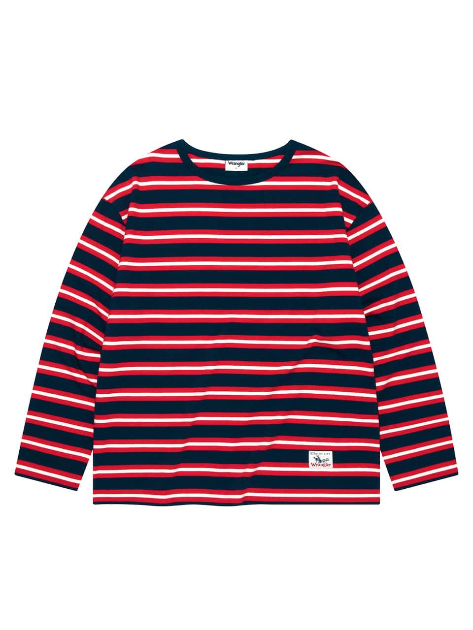 Wrangler Stripe Longsleeve T-Shirt [Navy]