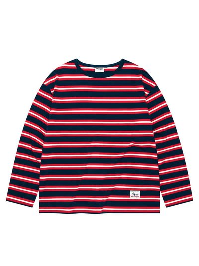 Wrangler Stripe Longsleeve T-Shirt [Navy]