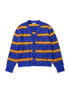 Wrangler Striped Sweater Cardigan Blue
