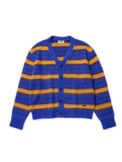 Wrangler Striped Sweater Cardigan Blue
