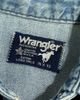 Wrangler Vintage 1990s Wrangler Chainstitch Faded Denim Pearl Snap Shirt in Tinted Denim, Men's at Urban Outfitters - 2