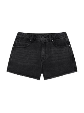 Wrangler Washed Denim Shorts [Black]