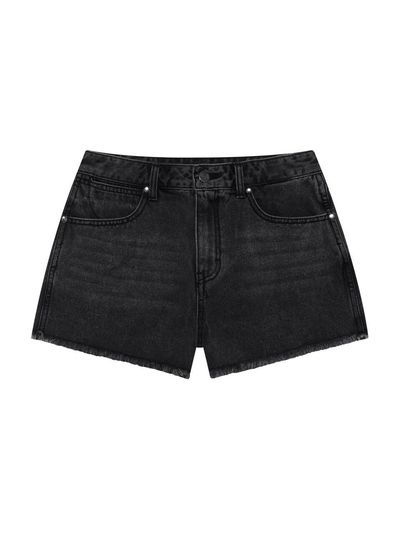 Wrangler Washed Denim Shorts [Black]