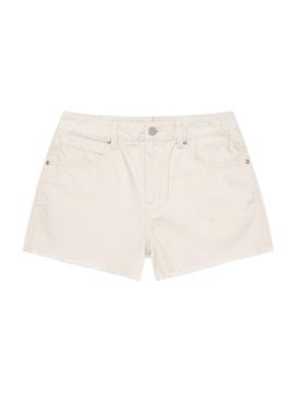 Wrangler Washed Denim Shorts [Ivory]