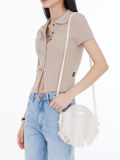 Wrangler Women Hippie Tassel Crossbody Bag