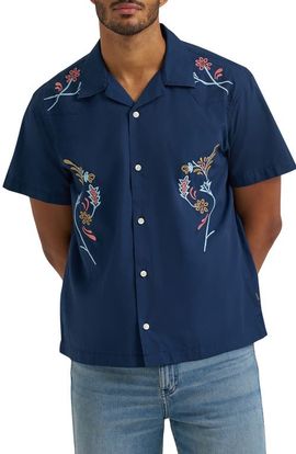 Wrangler Wrangler Embroidered Camp Shirt