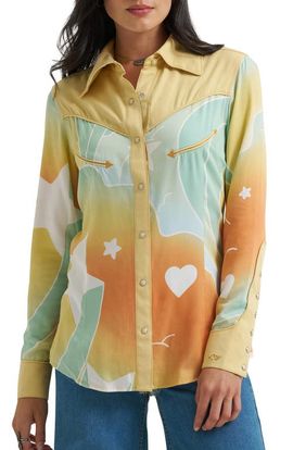 Wrangler Wrangler Printed Western Shirt