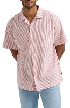 Wrangler Wrangler Stripe Graphic Camp Shirt