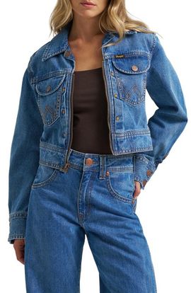 Wrangler Wrangler Super Cropped Denim Jacket