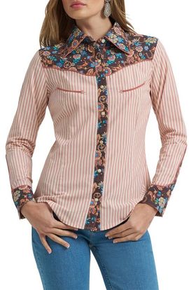 Wrangler Wrangler x Lainey Wilson Prairie Print Western Snap Shirt