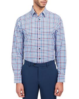 Wrk Wrk Regular Fit Large Check Performance Dress Shirt