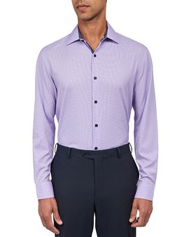 Wrk Wrk Slim Fit Houdstooth Performance Dress Shirt
