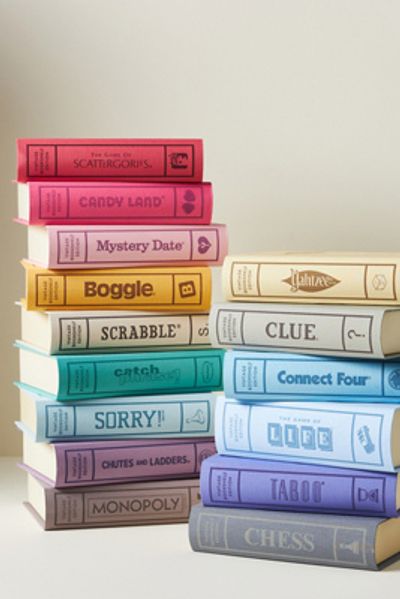 WS Game Company Vintage Bookshelf Board Games Bundle