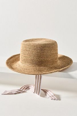 Wyeth Crochet Raffia Bucket Hat